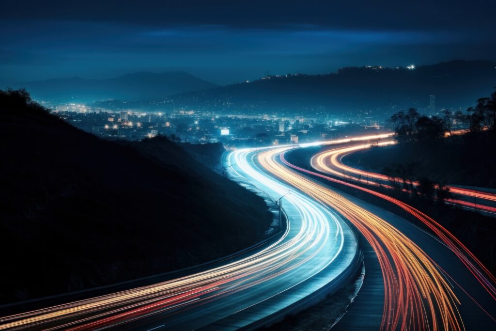 traffic at night